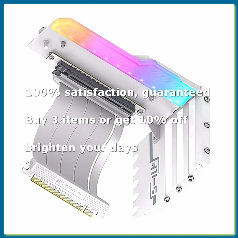 Pcie 4.0 X16 Riser Cable 90 Degree - ●Vertical GPU Mounting Bracket with PCI-E